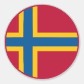 Sticker Rond Drapeau des Orcades (Devant)