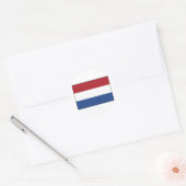 Sticker Rond Drapeau des Pays-Bas (Enveloppe)