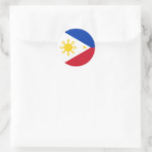 Sticker Rond Drapeau des Philippines (Sac)