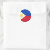 Sticker Rond Drapeau des Philippines (Sac)