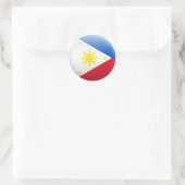 Sticker Rond Drapeau des Philippines (Sac)