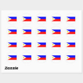 Sticker Rond drapeau des Philippines (Feuille)