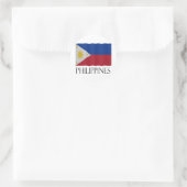 Sticker Rond Drapeau des Philippines (Sac)