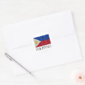 Sticker Rond Drapeau des Philippines (Enveloppe)