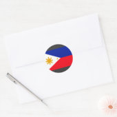 Sticker Rond Drapeau des Philippines (Enveloppe)