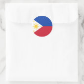 Sticker Rond drapeau des Philippines (Sac)