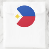 Sticker Rond Drapeau des Philippines (Sac)