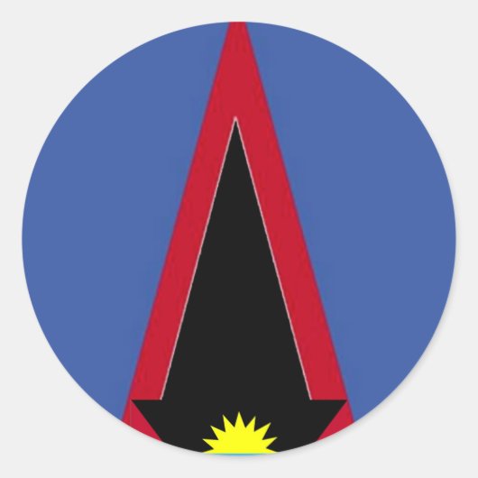 Sticker Rond Drapeau des Samoa américaines (Devant)