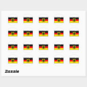 Sticker Rond Drapeau Deutschland (Feuille)