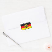 Sticker Rond Drapeau Deutschland (Enveloppe)