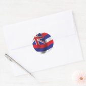 Sticker Rond Drapeau d'Hawaï (Enveloppe)
