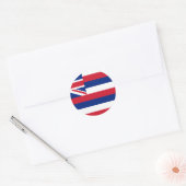 Sticker Rond Drapeau d'Hawaï (Enveloppe)