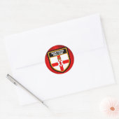 Sticker Rond Drapeau d'Irlande du Nord (Enveloppe)