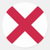 Sticker Rond Drapeau d'Irlande du Nord (Devant)