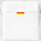 Sticker Rond Drapeau d'Ossétie du Sud (Sac)