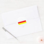 Sticker Rond Drapeau d'Ossétie du Sud (Enveloppe)