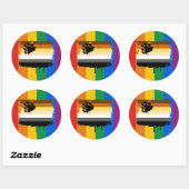 STICKER ROND DRAPEAU D'OURS (Feuille)