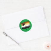 STICKER ROND DRAPEAU D'OURS (Enveloppe)