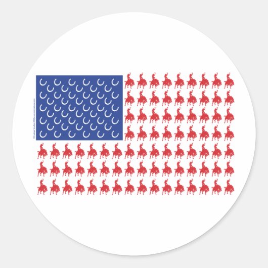 Sticker Rond Drapeau-Drapeau-Drapeau-Tee (Devant)