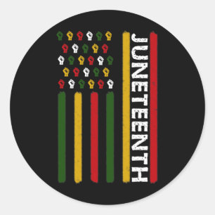 Sticker Rond Drapeau Du 11 Juillet Avec Poings