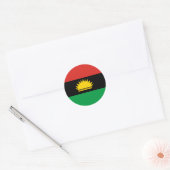 Sticker Rond Drapeau du Biafra (Bị afra) (Enveloppe)