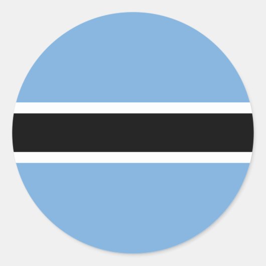 Sticker Rond Drapeau du Botswana (Devant)