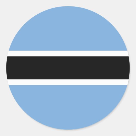 Sticker Rond Drapeau du Botswana (Devant)