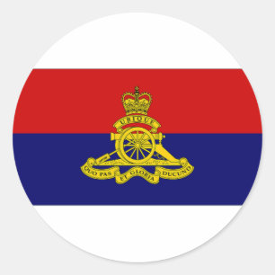 Sticker Rond Drapeau du camp de la Branche de l'Artillerie du C