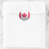 Sticker Rond Drapeau du cercle glacé du Canada (Sac)