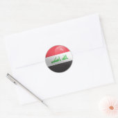 Sticker Rond Drapeau du cercle glacé irakien (Enveloppe)