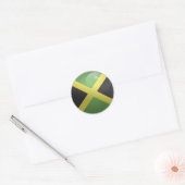 Sticker Rond Drapeau du cercle glacé Jamaïque (Enveloppe)