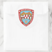 Sticker Rond Drapeau du Chihuahua (Sac)