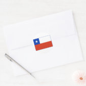 Sticker Rond Drapeau du Chili (Enveloppe)