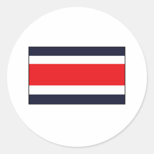 Sticker Rond Drapeau du Costa Rica T-shirts et cadeaux