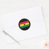 Sticker Rond Drapeau du Ghana (Enveloppe)