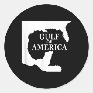 Sticker Rond Drapeau Du Golfe Des Etats-Unis Chemise Funny Usa