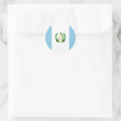 Sticker Rond Drapeau du Guatemala (Sac)