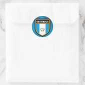 Sticker Rond Drapeau du Guatemala (Sac)