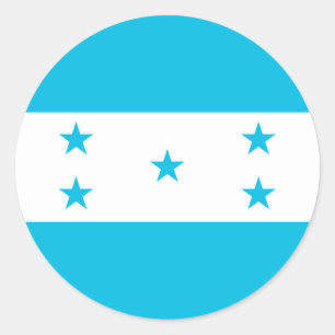 Sticker Rond Drapeau du Honduras