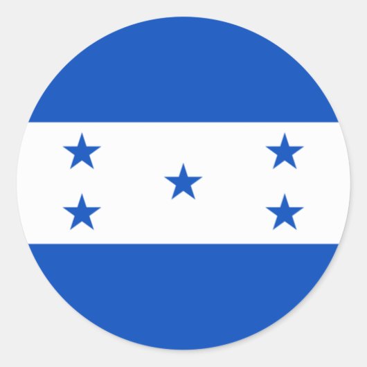 Sticker Rond Drapeau du Honduras (Devant)