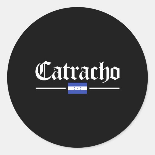 Sticker Rond Drapeau du Honduras Catracho (Devant)