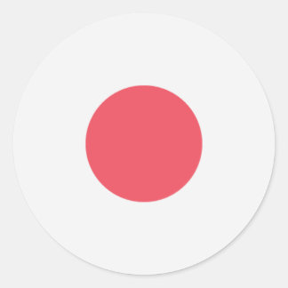 Sticker Rond Drapeau du Japon
