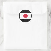 Sticker Rond Drapeau du Japon (Sac)