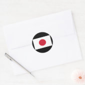 Sticker Rond Drapeau du Japon (Enveloppe)