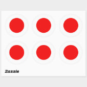 Sticker Rond Drapeau du Japon (Feuille)