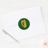 Sticker Rond Drapeau du Leinster (Irlande) (Enveloppe)