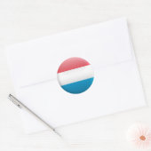 Sticker Rond Drapeau du Luxembourg (Enveloppe)