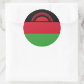 Sticker Rond Drapeau du Malawi (Sac)