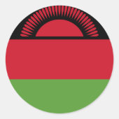 Sticker Rond drapeau du Malawi (Devant)