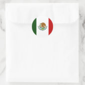 Sticker Rond Drapeau du Mexique (Sac)